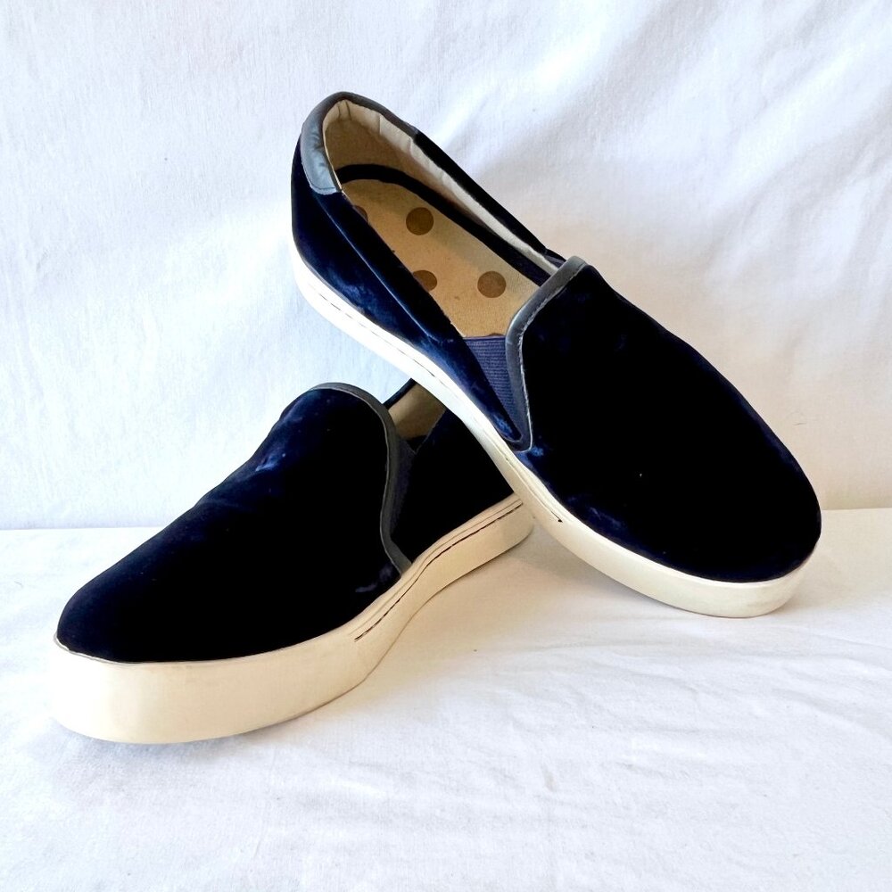 Boden Blue Velvet Slip-on Loafers, Size 40, USA Size 9, Excellent Condition! - Picture 5 of 14